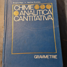 Chimie Analitica cantitativa Gravimetrie Grigore Popa