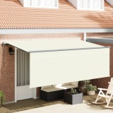 vidaXL Cort cu jaluzele Crem 350 x 200 x 120 cm Material textil, Metal