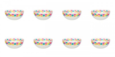 Set boluri, 8 piese, 400 ml, Plastic, Alb foto