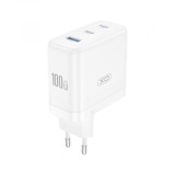 Incarcator Retea XO Design CE35, 100W, 5A, 1 x USB-A - 2 x USB-C, Alb