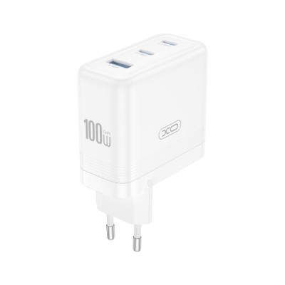 Incarcator Retea XO Design CE35, 100W, 5A, 1 x USB-A - 2 x USB-C, Alb foto
