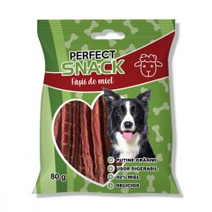 Hrana complementara pentru caini, Perfect Snack, fasii de miel, 80 g