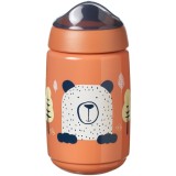Cana Tommee Tippee Sippee cu protectie BACSHIELD &trade; si capac, 390 ml, 12 luni +, Portocaliu, 1 buc
