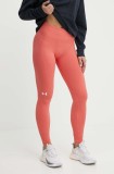 Under Armour leggins de antrenament Train culoarea portocaliu, neted, 1381662