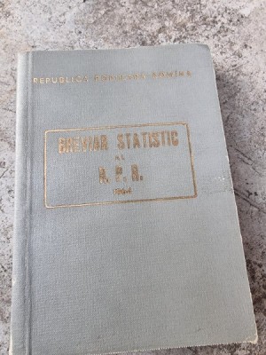 Breviar Statistic al R.P.R. 1964 foto