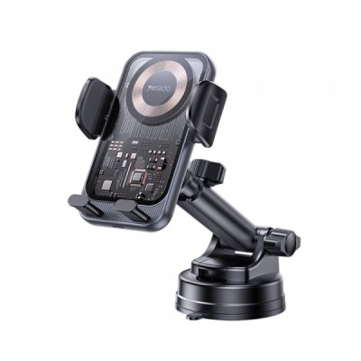 Incarcator Auto Wireless Yesido C307, 15W, 1.67A, Negru foto