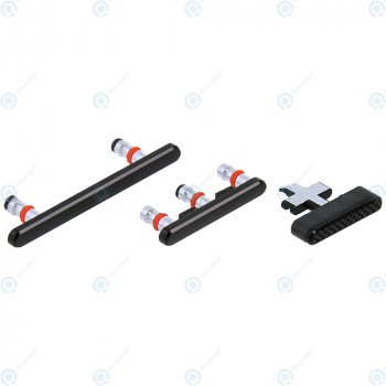 OnePlus 6T (A6010 A6013) Set chei laterale negru la miezul nopții foto