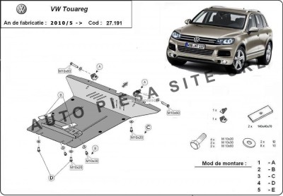 Scut metalic motor VW Touareg fabricat incepand cu 2010 APS-27,191 foto