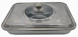 Tava cuptor cu capac, inox ,35x26x7 cm