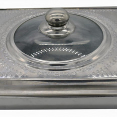 Tava cuptor cu capac, inox ,35x26x7 cm