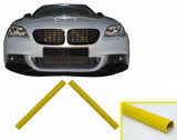 Set Ornamente V-brace Insertie Pentru Grile Centrale Bara Fata Compatibil Cu Bmw Seria 1 2 3 4 5 6 7 Galben FTRBMY