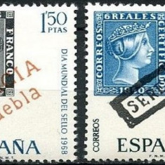 C871 - Spania 1968 - Timbru/timbru 2v.neuzat,perfecta stare