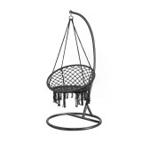 Scaun suspendat Cardenas cu suport negru-negru