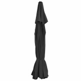 Cumpara ieftin Panza de schimb umbrela de soare de exterior negru 515 cm