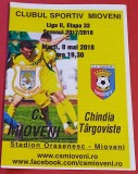 Program meci fotbal CS MIOVENI - CF &quot;CHINDIA&quot; TARGOVISTE (08.05.2018)