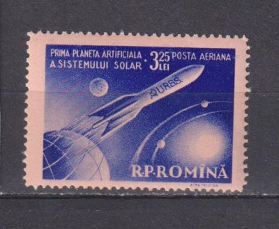 PRIMA PLANETA ARTIFICIALA A SISTEMULUI SOLAR 1959 LP 470 MNH foto