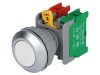 Comutator acționat prin apăsare 30mm 1 NC NO
