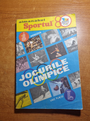 almanah sportul - din anul 1980 - jocurile olimpice,nadia comaneci foto