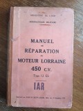 Manual de reparatii motor de avion Lorraine 450 c.v. folosit la IAR Brasov, aviatie / R7P4F