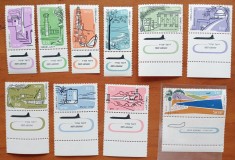 ISRAEL-1949-&amp;#039;&amp;#039;PRIMA SERIE de Posta Aero&amp;#039;&amp;#039; SERIE DE 10VAL.--MNH NESTAMP. -Calitate EXTRA foto