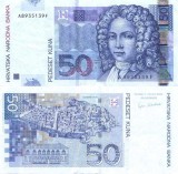 CROATIA █ bancnota █ 50 Kuna █ 2002 █ P-40a █ UNC █ necirculate