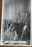 CPISTR7 Ilustrata Veche Religioasa Drumul Crucii Isus Rastignire Franta / Vintage French Religious Postcard Jesus Carrying His Cross Via Dolorosaon