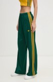 Adidas Originals pantaloni de trening Firebird culoarea verde, cu imprimeu, JP2314
