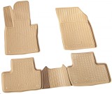 Set de 5 covorase bej cauciuc 3D stil tavita premium pentru VOLVO XC60 II din 2017, Recambo