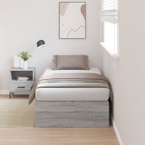 Cadru de pat cu depozitare vidaXL Gri Sonoma 90x200 cm