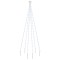 Brad de Craciun pe catarg, 108 LED-uri, alb rece, 180 cm