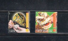 ROMANIA 2011-ARTA POPULARA TRADITIONALA, HONG KONG - ROMANIA, MNH - LP 1922