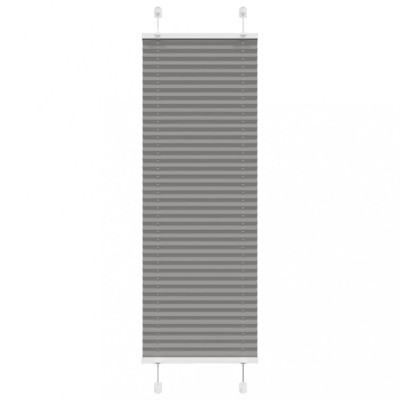 Gossi jaluza plisata antracit 45x150 cm latime tesatura 44,4 cm foto