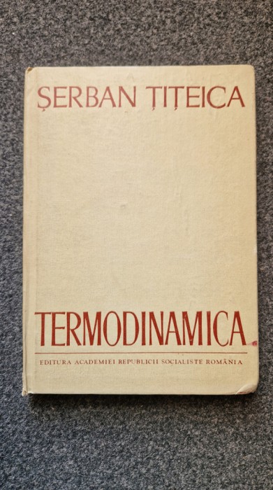 TERMODINAMICA - Titeica