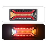 BZRSH Set 2 Stopuri LED Spate Triple 12-24V Semnalizare Dinamica Secventiala 33cm