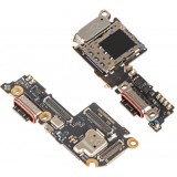 Placa cu Conector Incarcare - Microfon - Modul Cititor SIM Xiaomi 13, Service Pack 56000100M300