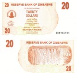 Zimbabwe 20 Dollars 2006 P-40 UNC