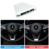 Emblema AMG Volan Mercedes Rotund, Metalica 3D, 5x4cm, Prindere Adeziva