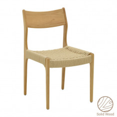 Scaun Martina lemn de fag, culoare lemn natural- franghie culoare lemn naturala 46x49x81cm