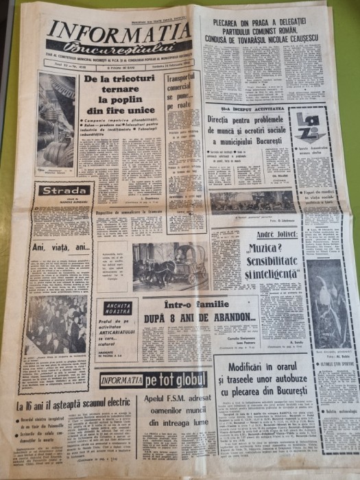 informatia bucurestiului 24 februarie 1968