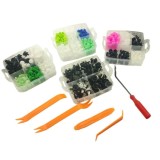 Set 475 Cleme Plastic Auto Carguard SCA003, 22 Tipuri + 5 Unelte Montaj, Fixare Caroserie, Tapiterie, Universale