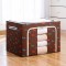 Cutie de depozitare pliabil&Auml;, 100l, material textil, cadru metalic, fermoar bidirec&Egrave;ional, fereastr&Auml; transparent&Auml;, imprimeu c&Auml;&Egrave;elu&Egrave;i, 60x42x40