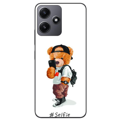 Husa compatibila cu Xiaomi Redmi 12 5G Silicon Gel Tpu Model Bear Teddy Selfie foto