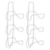 Set 2 Suporturi Prosoape mDesign, Metal Gri Deschis, 51x17x13.5 cm, Montare pe Perete, Mobilier Baie