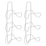 Cumpara ieftin Set 2 suporturi pentru prosoape mDesign, 51 x 17 x 13.5 cm, metal, gri deschis