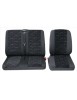 Set Huse Scaun Universale Fata/Spate Autoutilitare Petex Negru 1+2