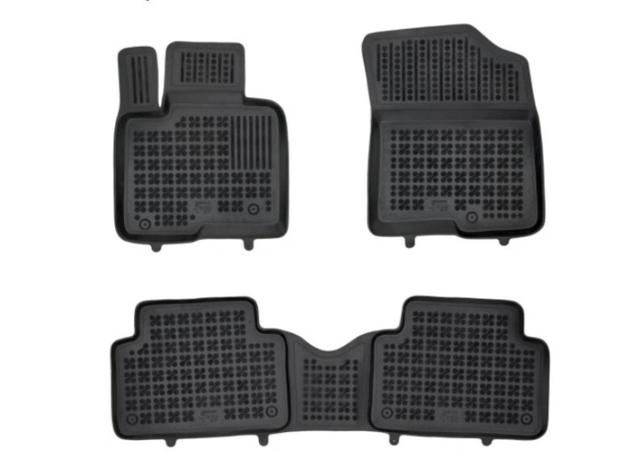 Covorase auto Kia Sorento (Mq4), 03.2020-, negru; elastomer, RapidAuto