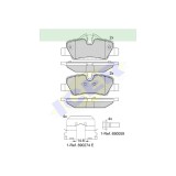 Placute frana Icer IE182190, Spate