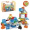 Set cuburi constructie Atelier de reparatii, 59 piese