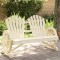 vidaXL Scaun Adirondack de grădină, 2 locuri, lemn masiv de brad 365095