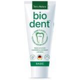 Pasta de dinti Biodent Basic Menta 75ml - Protejeaza Gingiile Sensibile, Albire, Fara Fluor
